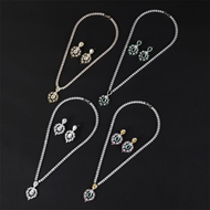 Picture of Bulk Platinum Plated Copper or Brass 2 Piece Jewelry Set Wholesale Price