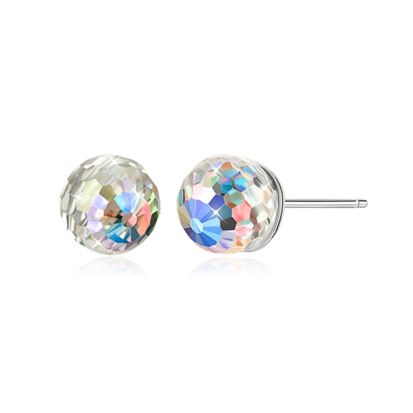 Picture of Unique Artificial Crystal White Dangle Earrings